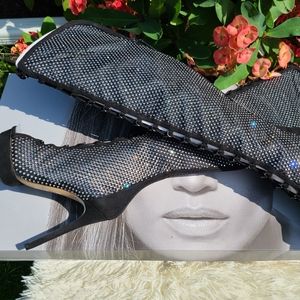 JENNIFER LOPEZ - OVER THE KNEE PLATFORM RHINESTONE